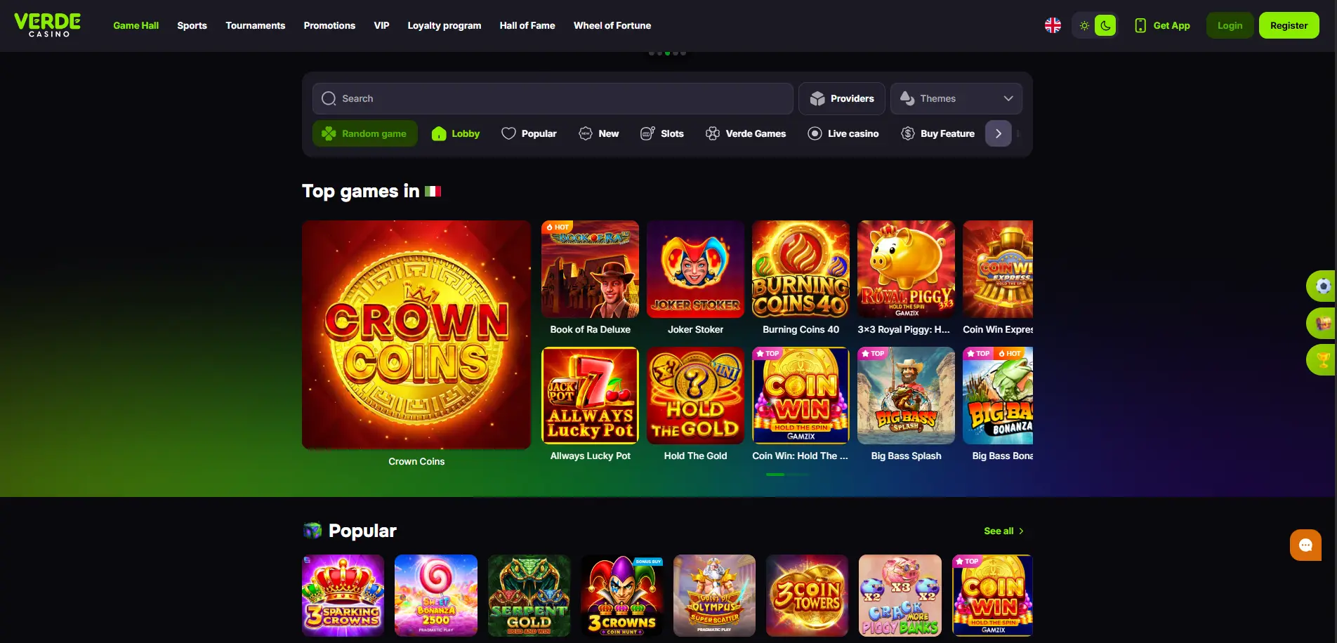 Giochi Verde Casino